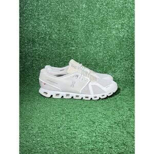 On Cloud 5 Triple White Running Shoes Athletic Comfort Gym Sneakers Mens Size 14